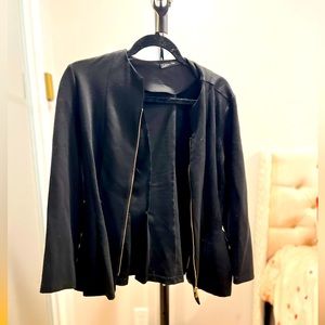 Black zip up flare Blazer